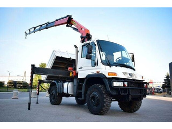 Mercedes-Benz Unimog U400 - Tipper, Crane truck: picture 1