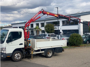 Mitsubishi Canter Flatbed + crane - Dropside/ Flatbed truck, Crane truck: picture 1