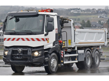 Tipper, Crane truck Renault C380: picture 5