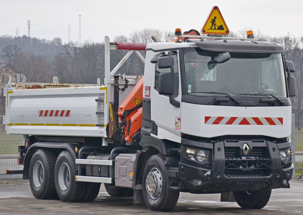 Renault C 380 * KIPPER 5,20 m* PK 16001 - K A+ FUNK /6x4  - Crane truck, Tipper: picture 4