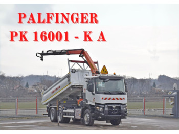 Renault C 380 * KIPPER 5,20 m* PK 16001 - K A+ FUNK /6x4 - Tipper, Crane truck: picture 1