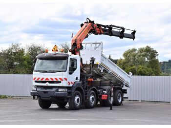Crane truck Renault KERAX 370 DCI * KIPPER 5,10m *PK 38502/8x4 * TOP: picture 1
