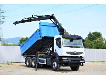 Renault KERAX 370 DXI - Tipper, Crane truck: picture 1