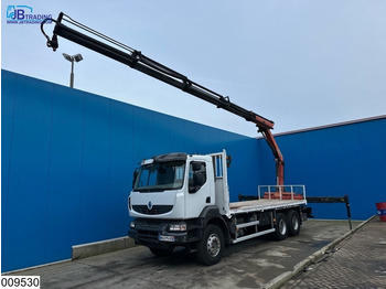 Renault Kerax 380 Dxi 6x4, EURO 5, Palfinger, Remote, Steel suspenion - Dropside/ Flatbed truck, Crane truck: picture 1