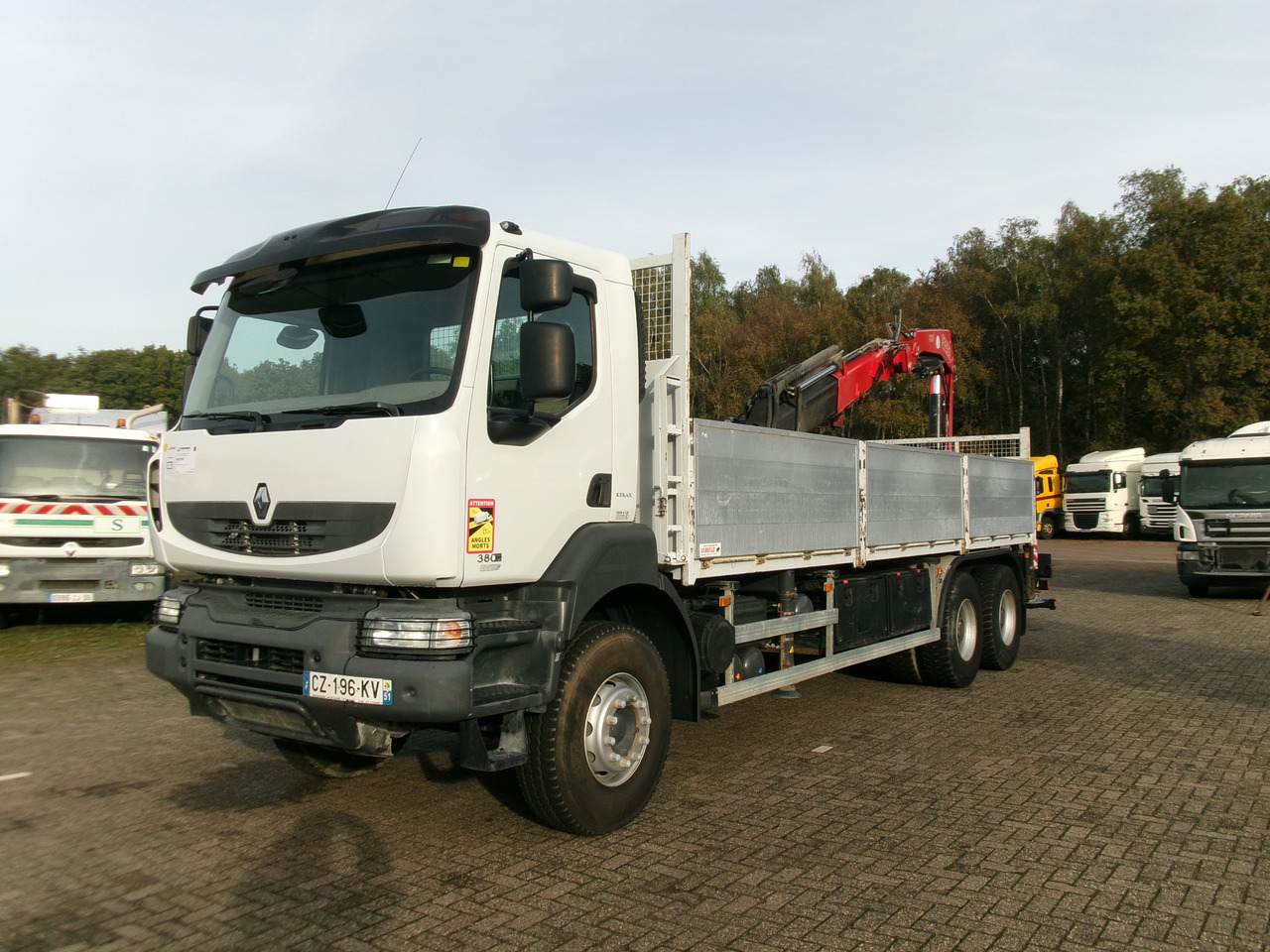 Renault Kerax 380 dxi 6x4 + Fassi F215A.0.23 - Dropside/ Flatbed truck, Crane truck: picture 5