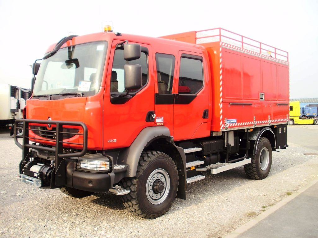 Renault MIDLUM 4x4 OFF ROAD DOKA FIRETRUCK CAMPER !  - Container transporter/ Swap body truck: picture 2