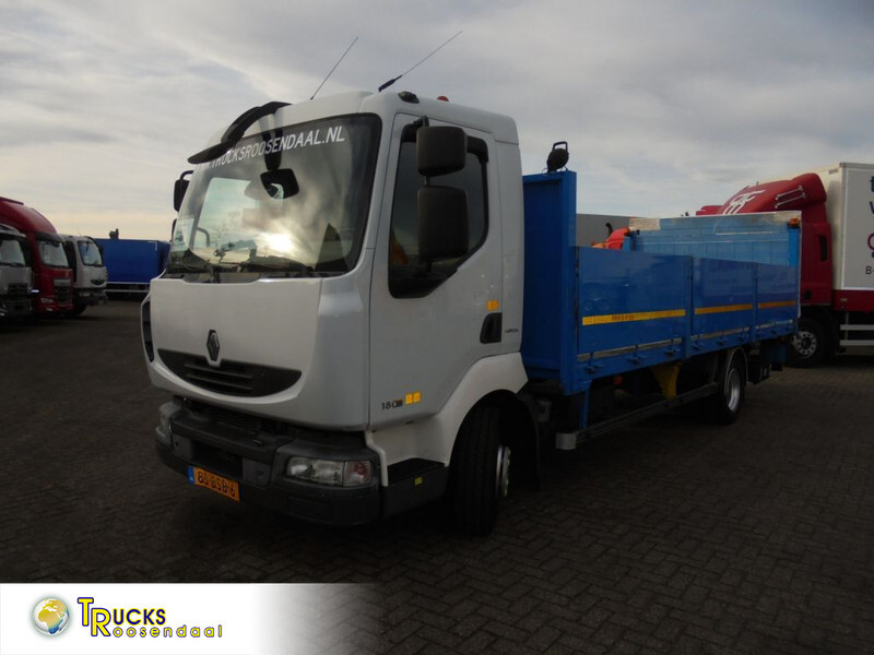 Renault Midlum 180DXI + EURO 5 + LIFT - Dropside/ Flatbed truck: picture 1