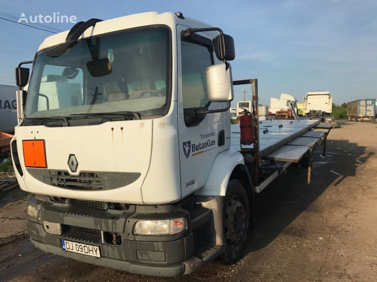 Renault Midlum DXI Adr Transport Butelii - Dropside/ Flatbed truck: picture 1