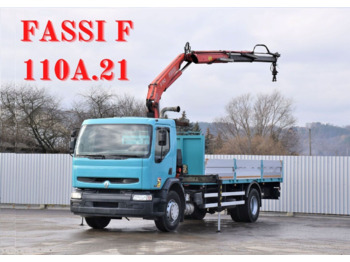 Renault Premium 270 - Dropside/ Flatbed truck, Crane truck: picture 1