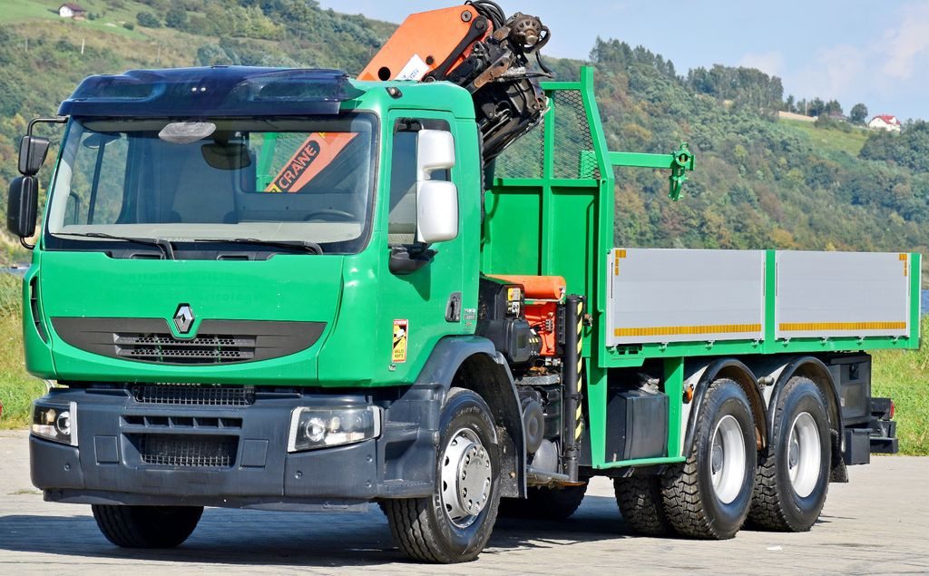 Renault Premium 370 DXI * PK 16502 + FUNK * 6x4  - Crane truck, Dropside/ Flatbed truck: picture 4