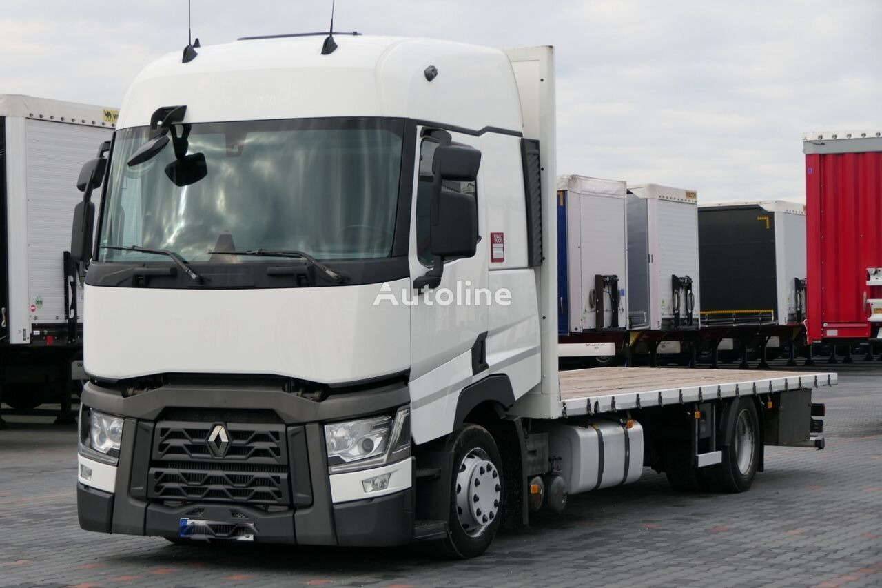 Renault T460 / PLATFORMA / SKRZYNIOWY / LAWETA / EURO 6 /2016 R - Dropside/ Flatbed truck: picture 1