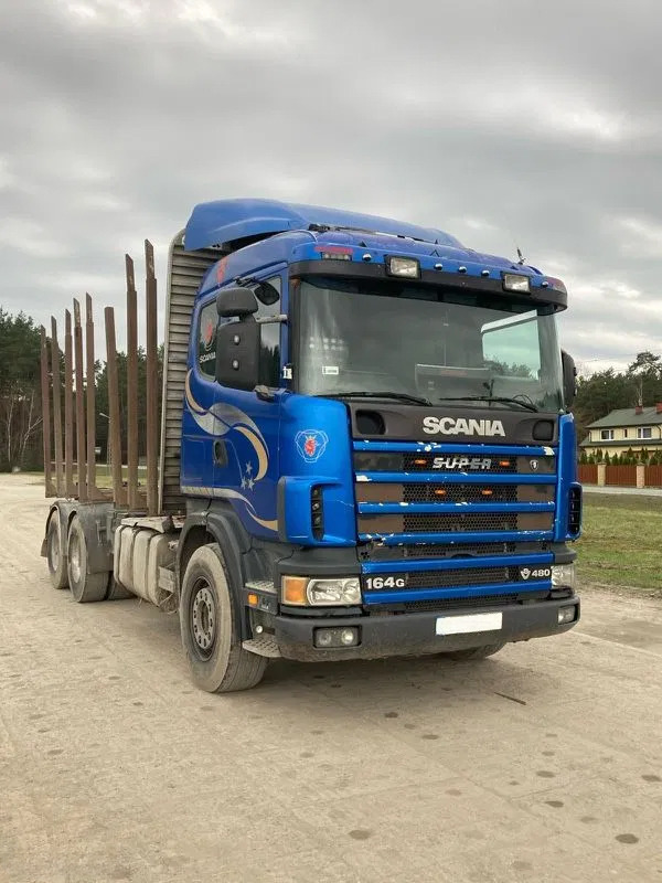SCANIA 164.480 - Timber truck: picture 1