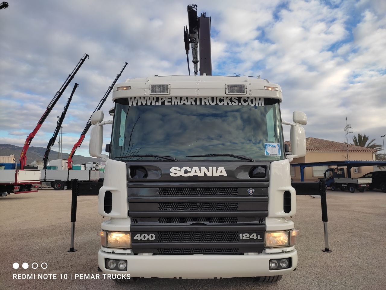 SCANIA P124 400 6X2 GRUA PALFINGER GANCHO - Hook lift truck, Crane truck: picture 2
