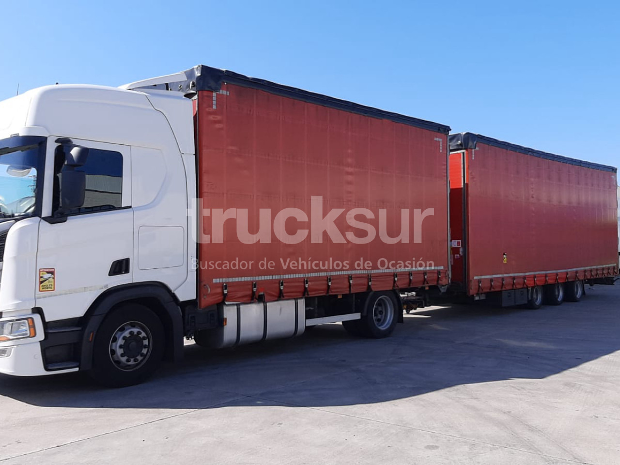 SCANIA R450.18 - Curtainsider truck: picture 1