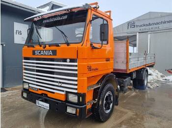 Dropside/ Flatbed truck Scania 112 340 4x2 stake body - all spring - new tyres: picture 1