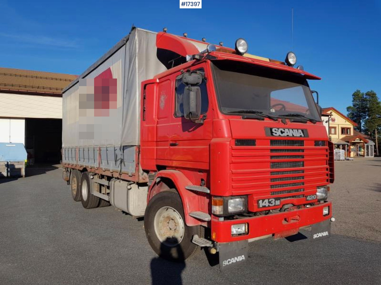 Scania 143M - Curtainsider truck, Crane truck: picture 4