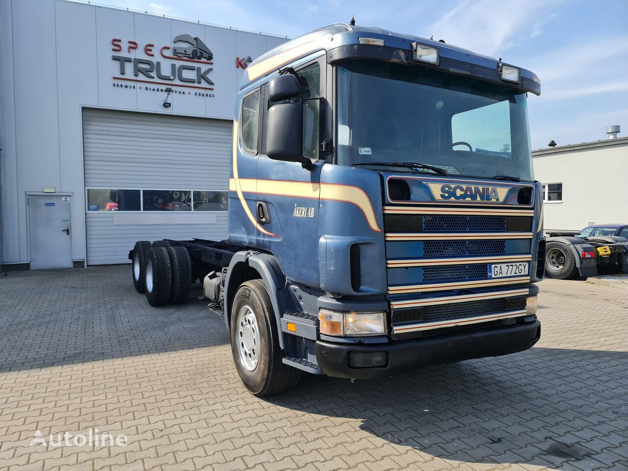 Scania 144G, 460 , V8 6x4, FULL STEEL, MANUAL - Cab chassis truck: picture 1