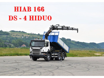 Scania P 400 Kipper 6,60m *HIAB 166 DS - 4 HIDUO/ 6x4  - Crane truck: picture 1