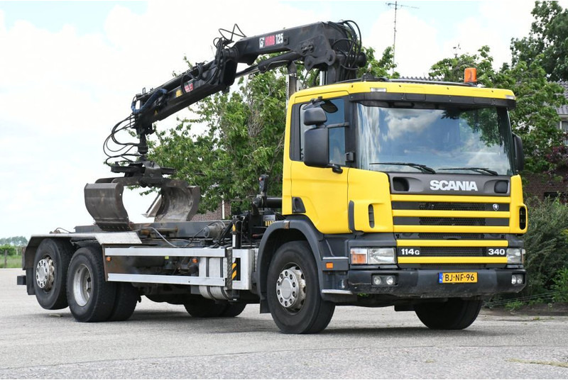 Scania R114-340 6x2 !!KRAAN/CONTAINER/KABEL!!MANUELL!! - Cable system truck, Crane truck: picture 2