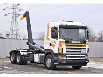 Scania R124 470 - Hook lift truck: picture 1