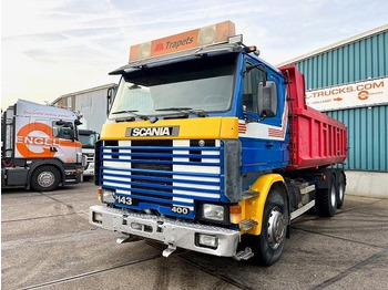 Scania R143-400 V8 SLEEPERCAB 6x2 FULL STEEL KIPPER (MANUAL GEARBOX / FULL STEEL SUSPENSION / 10 TIRES / ROBSON DRIVE / MECHANICAL PUMP - Tipper: picture 1