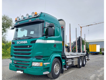 Scania R450 Holz Kran 6x4 Loglift F96S 79 - Timber truck, Crane truck: picture 1