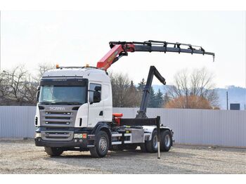 Crane truck, Hook lift truck Scania R500 Abrollkipper * PK 20002 + FUNK* TOPZUSTAND: picture 1