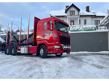 Timber truck, Crane truck Scania R730 V8 6X4 do drewna lasu kłody epsilon loglift doll huttner: picture 1