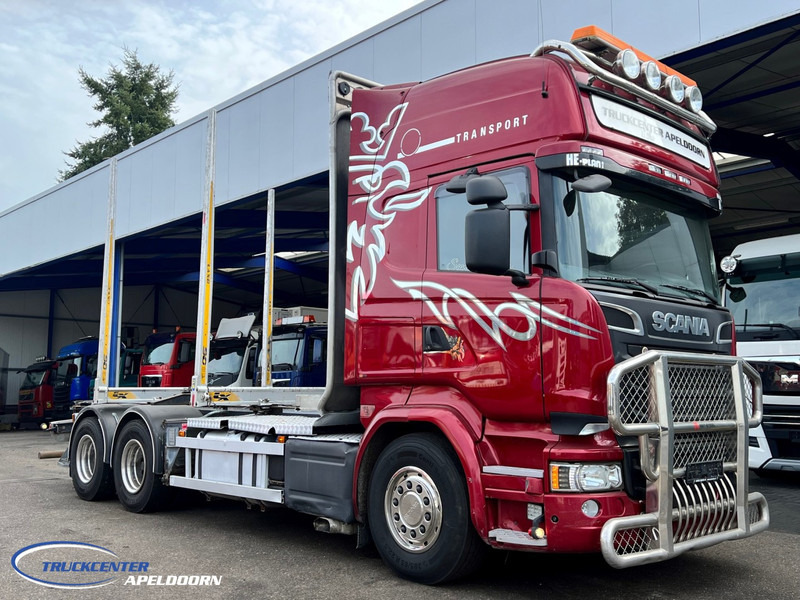 Scania R730 V8 6x4, Euro 6, Retarder, Craneframe, Bullbar. - Timber truck: picture 1
