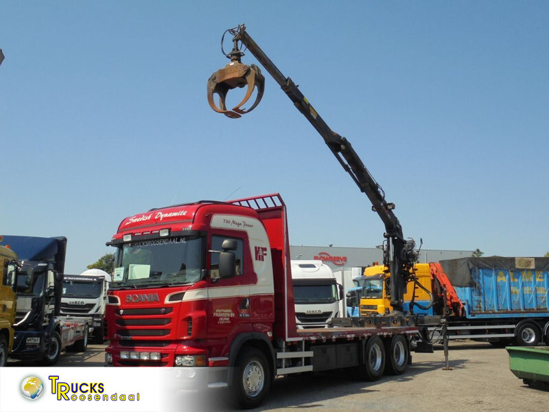 Scania R730 V8 + Euro 5 + Loglift 115Z + 6X4 + DISCOUNTED from 56.950,- !!! - Crane truck: picture 1