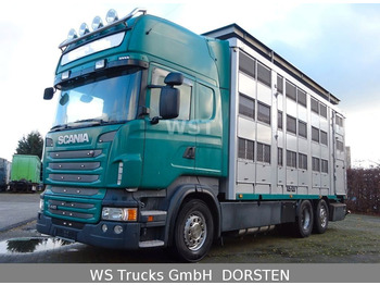 Scania R 440 Topline KABA 3 Stock Hubdach  - Livestock truck: picture 1