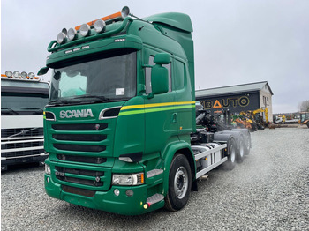 Scania R 730 V8 / XR 26 TON / L=5900 mm / EURO 6 / NAPAPERÄ / TULOSSA - Hook lift truck: picture 1