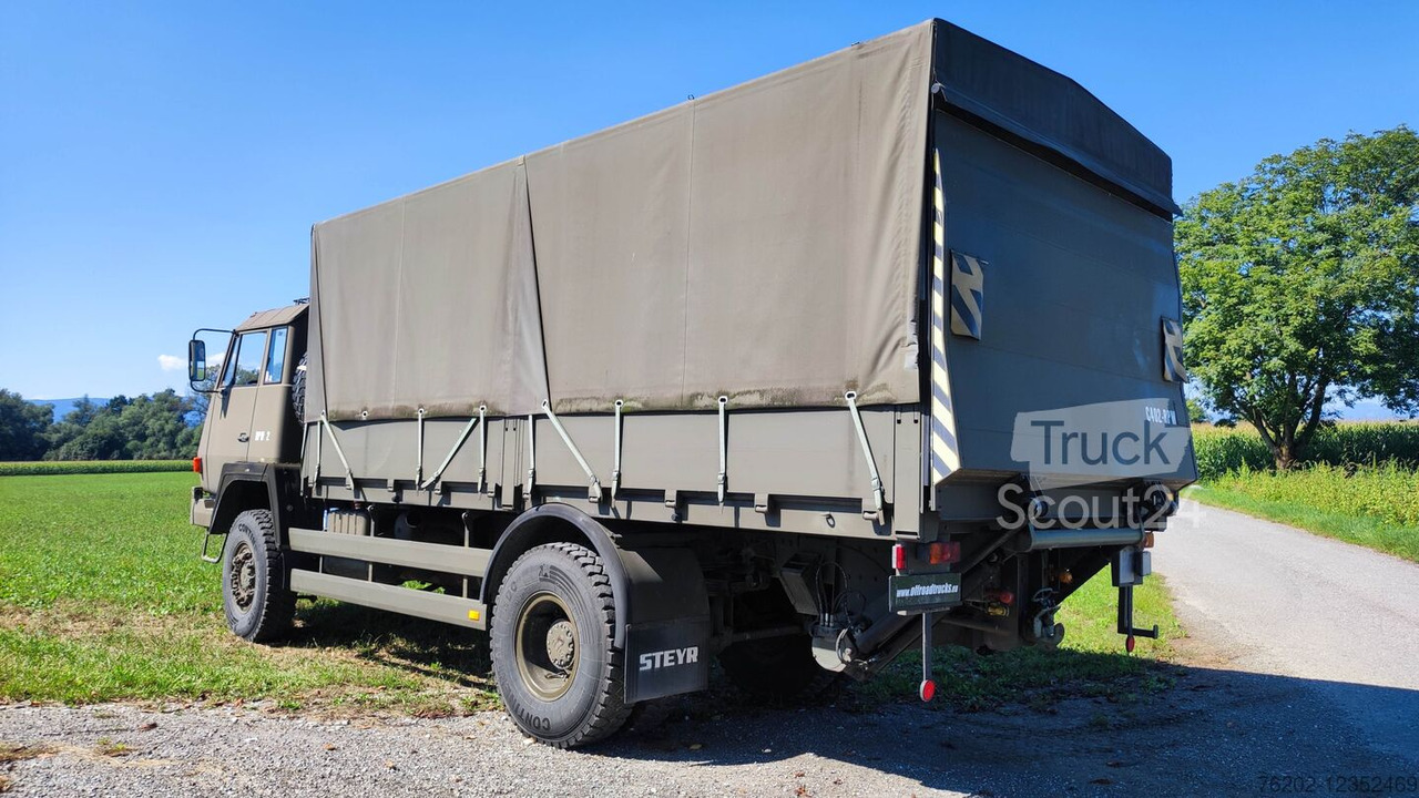 Steyr 1291.320 P43M 4x4 mit Hebebühne - Curtainsider truck: picture 4