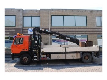 Dropside/ Flatbed truck Steyr 18S18 HIAB 100 crane: picture 1