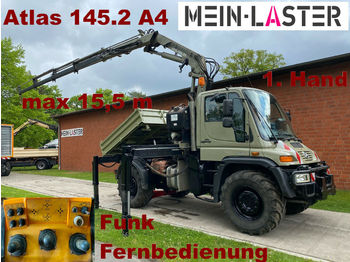 Unimog U 400 Seilwinde Atlas 145.2 A4 15.5 m Funk FB  - Tipper