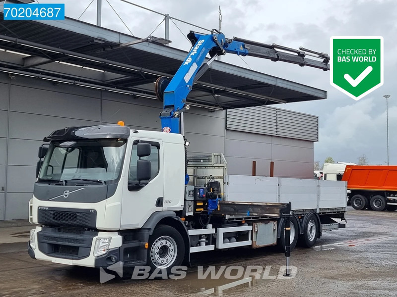 Volvo FE 320 6X2 Lift-Lenkachse HMF 2120-K5 Kran Crane Euro 6 - Dropside/ Flatbed truck, Crane truck: picture 1