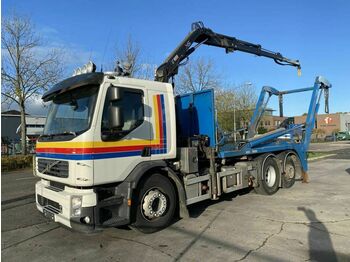 Skip loader truck, Crane truck Volvo FE 340 6X2 EURO 5 + HIAB 088 B-3 MET REMOTE + SK: picture 1