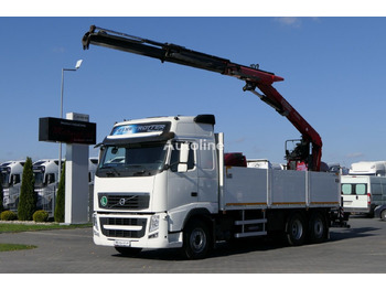 Volvo FH 420 - Dropside/ Flatbed truck, Crane truck: picture 1