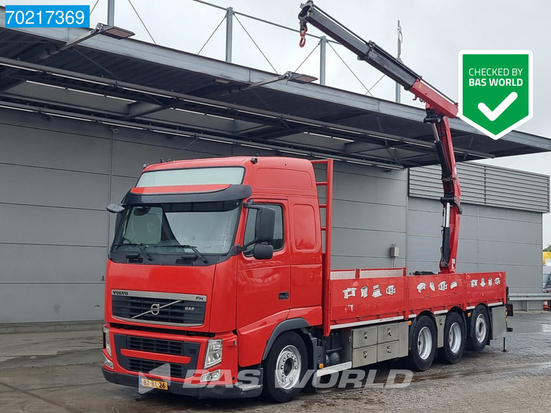 Volvo FH 420 8X4 Top Condition! NL-Truck HMF 1720 K2 crane kran - Dropside/ Flatbed truck, Crane truck: picture 1