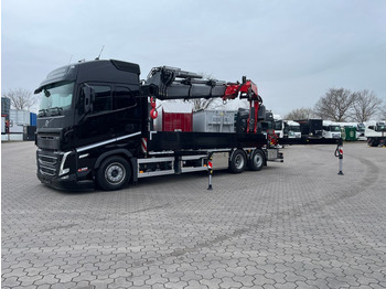 Volvo FH 540 6x2 Containerpritsch Fassi F545 Heckkran  - Dropside/ Flatbed truck, Crane truck: picture 1
