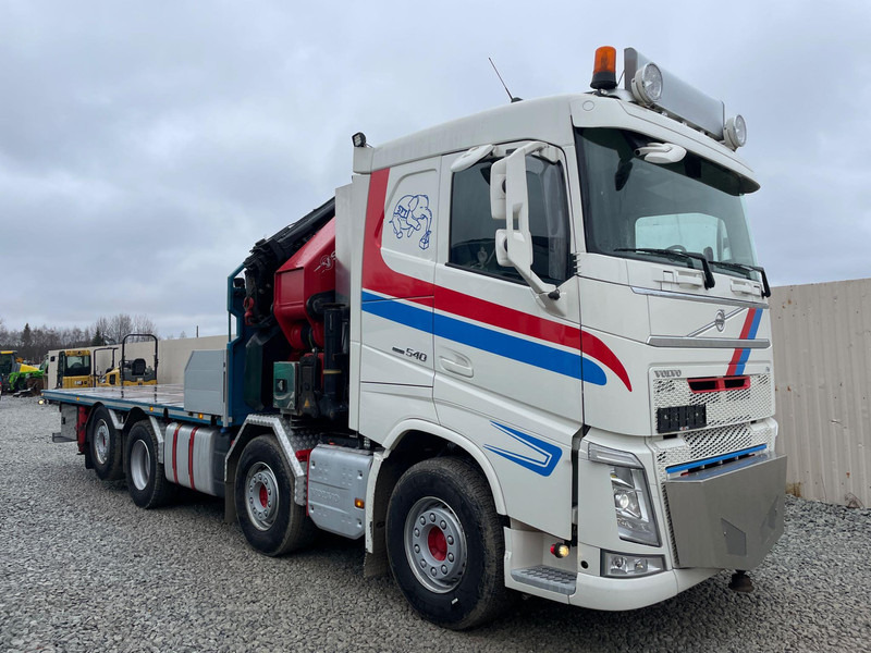 Volvo FH 540 | 8x2 NOSTOTELI | HMF 8520 + JIBILLÄ vm 2019 | 215 000 km | TULOSSA - Dropside/ Flatbed truck, Crane truck: picture 3