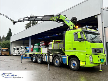 Dropside/ Flatbed truck, Crane truck Volvo FH 540 HMF 6020 + Jib + Winch + Front stamp, 8x2 Reduction axle, Truckcenter Apeldoorn: picture 1