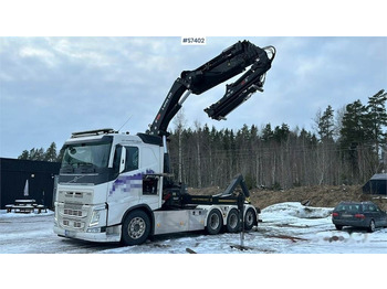Volvo FH 84 TR Tridem Crane truck with HIAB X-HIPRO 408 - Hook lift truck, Crane truck: picture 1