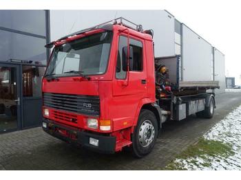 Dropside/ Flatbed truck Volvo FL10.320 4X2 MANUAL HMF750 K2 CRANE/KRAN: picture 1
