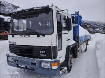 Volvo FL6 - Dropside/ Flatbed truck, Crane truck: picture 1