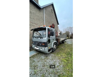 Volvo FL614 PK9000 - Dropside/ Flatbed truck, Crane truck: picture 1