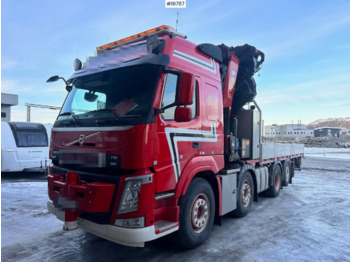 Volvo FM - Dropside/ Flatbed truck, Crane truck: picture 1