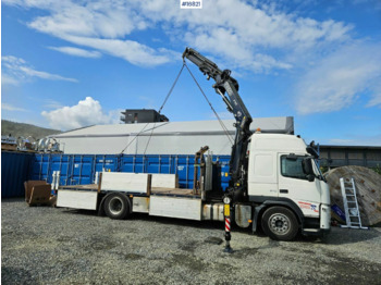 Volvo FM370 - Dropside/ Flatbed truck, Crane truck: picture 1