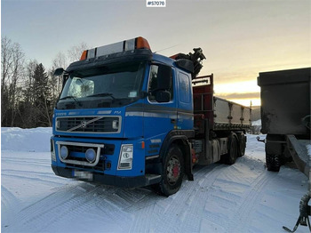 Volvo FM400 6*2 Crane Truck with tiltable flatbed + Palf - Dropside/ Flatbed truck, Crane truck: picture 1