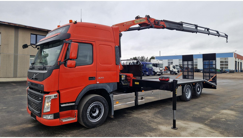 Volvo FM420 6X2*4 Palfinger PK12502 New platform! - Dropside/ Flatbed truck, Crane truck: picture 1